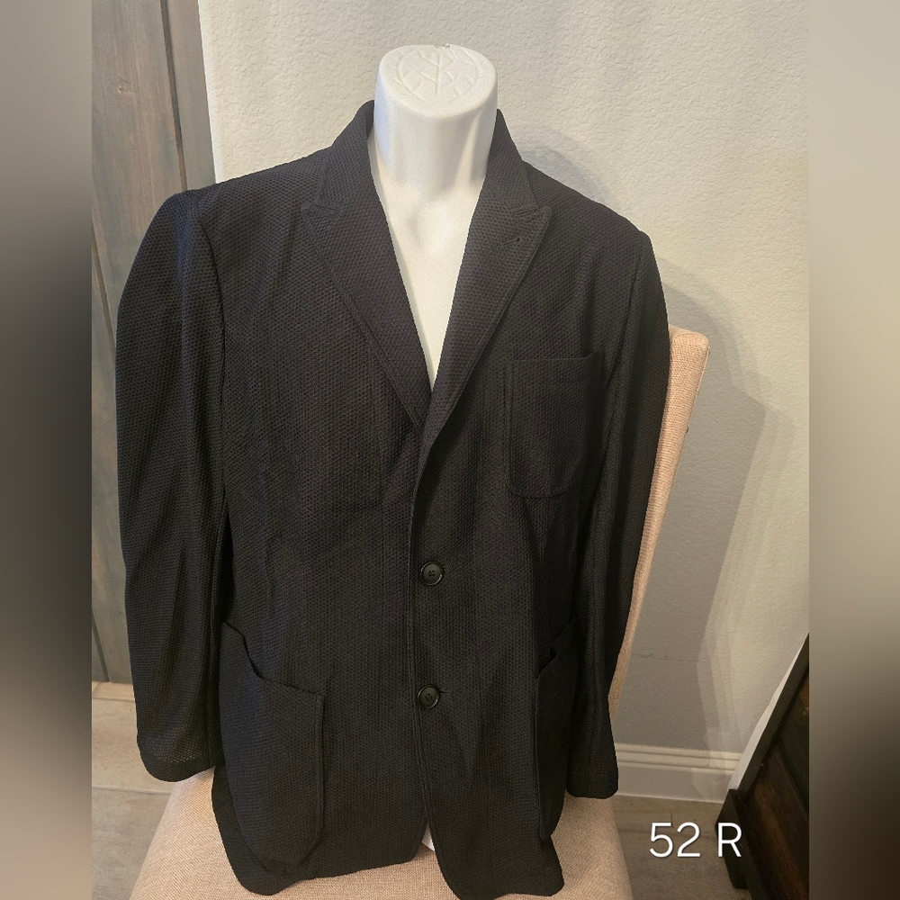 Giorgio Armani Textured Black Blazer